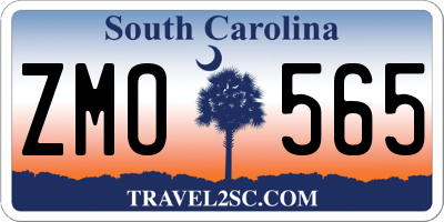 SC license plate ZMO565