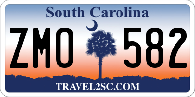SC license plate ZMO582