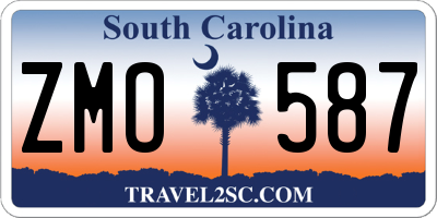 SC license plate ZMO587