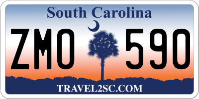 SC license plate ZMO590