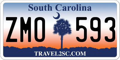 SC license plate ZMO593