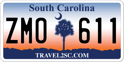 SC license plate ZMO611