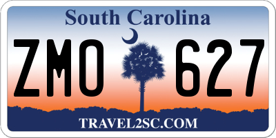 SC license plate ZMO627