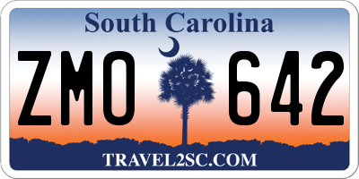 SC license plate ZMO642