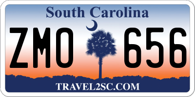 SC license plate ZMO656