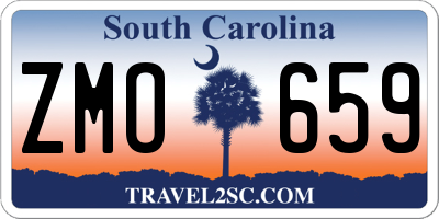 SC license plate ZMO659