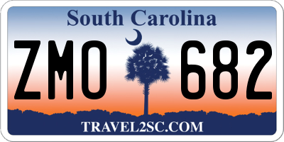 SC license plate ZMO682
