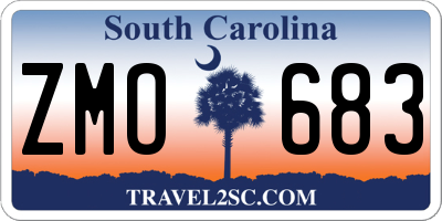 SC license plate ZMO683