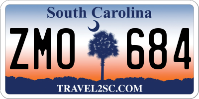 SC license plate ZMO684