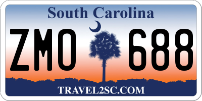 SC license plate ZMO688
