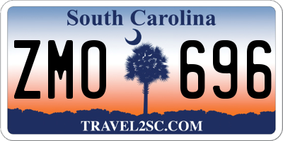 SC license plate ZMO696