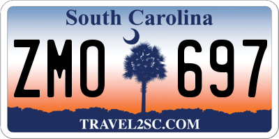SC license plate ZMO697
