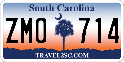 SC license plate ZMO714