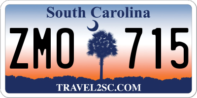 SC license plate ZMO715