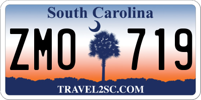 SC license plate ZMO719