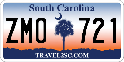 SC license plate ZMO721