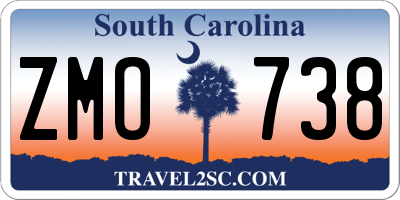 SC license plate ZMO738