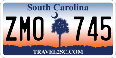 SC license plate ZMO745