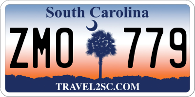 SC license plate ZMO779