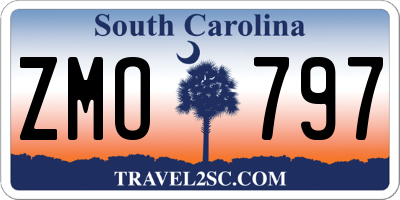 SC license plate ZMO797