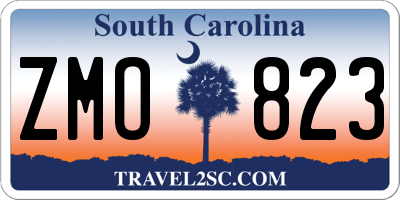 SC license plate ZMO823