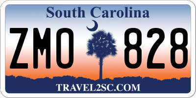 SC license plate ZMO828