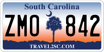 SC license plate ZMO842