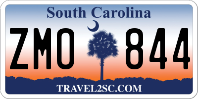 SC license plate ZMO844