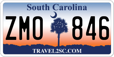 SC license plate ZMO846