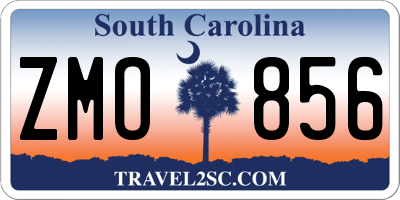 SC license plate ZMO856