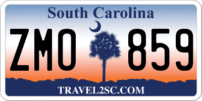 SC license plate ZMO859