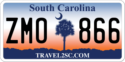 SC license plate ZMO866