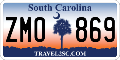 SC license plate ZMO869