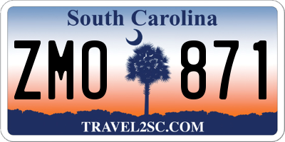 SC license plate ZMO871