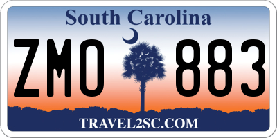 SC license plate ZMO883