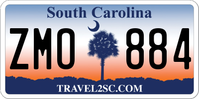 SC license plate ZMO884