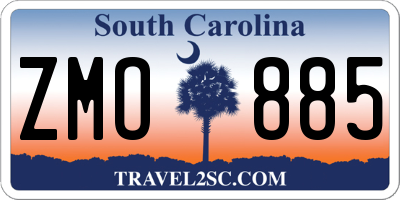 SC license plate ZMO885