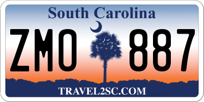 SC license plate ZMO887