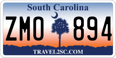 SC license plate ZMO894