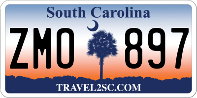 SC license plate ZMO897