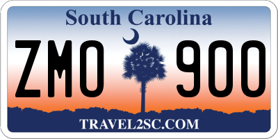SC license plate ZMO900