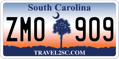 SC license plate ZMO909