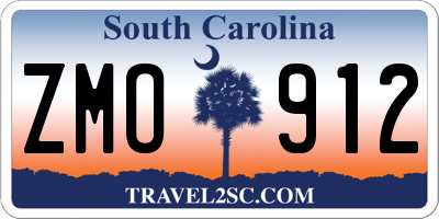 SC license plate ZMO912