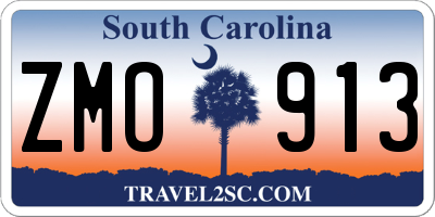 SC license plate ZMO913