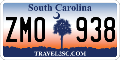 SC license plate ZMO938
