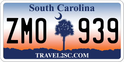 SC license plate ZMO939