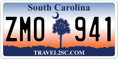 SC license plate ZMO941