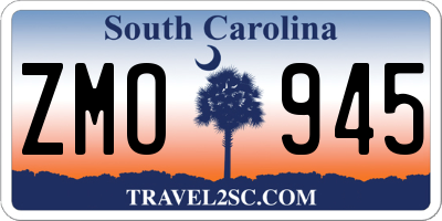 SC license plate ZMO945