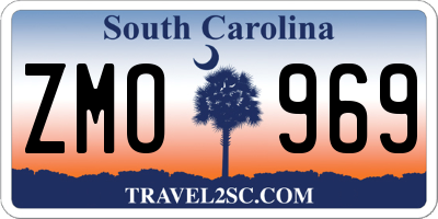 SC license plate ZMO969