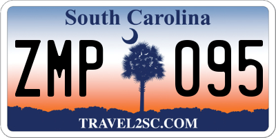 SC license plate ZMP095